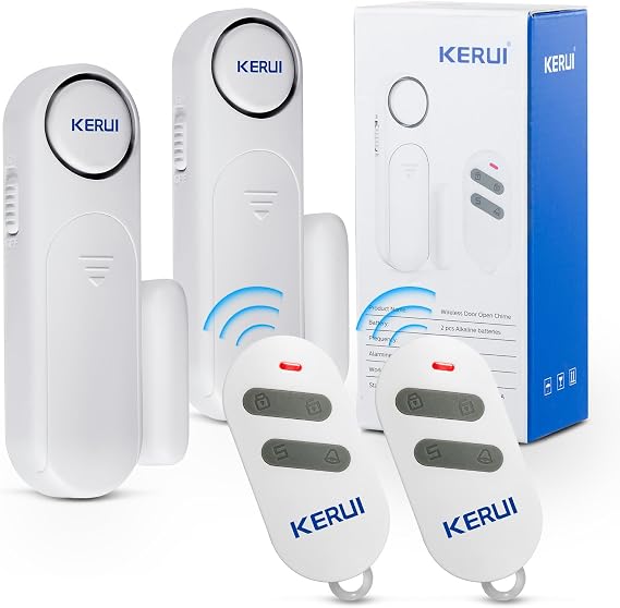 Türalarm Fensteralarm 120dB Kabellos Tür Fensterkontakt Sensor Alarm mit Fernbedienung 3 Modi Türalarm für Ihr Zuhause Kinder Laden Sicherheit