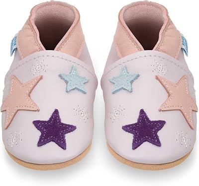 Soft Leather Baby Shoes - Crib Shoes with Suede Soles