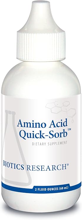 BIOTICS RESEARCH Amino Acid Quick Sorb Liquid Blend Glycine L-Arginine 2 fl