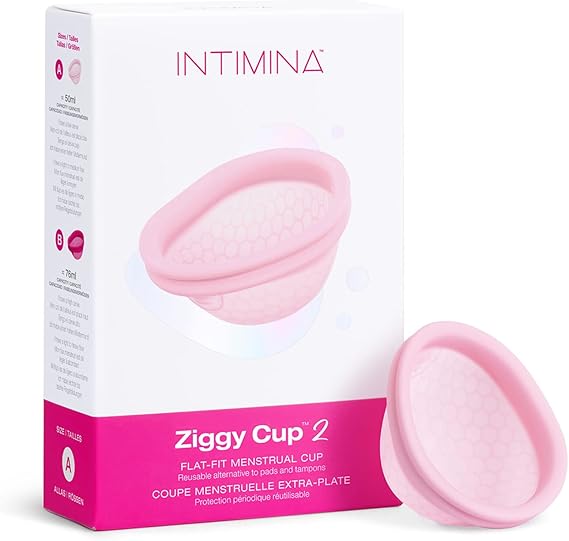 INTIMINA Ziggy Cup 2 - Reusable Menstrual Disc, Flat-Fit Period Cup, Size A