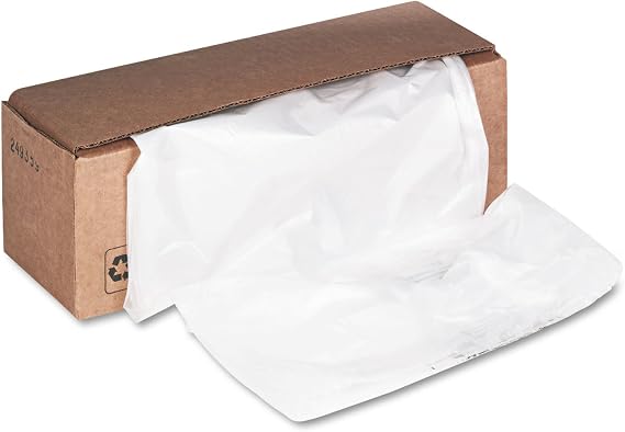 Fellowes Shredder Bags Office Storage Container, Clear (3605801),Brown