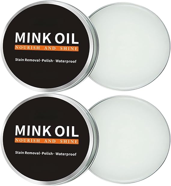 2PCS-Leather Conditioner & Balm–Ultimate Leather Protection Cream for Cars, Furniture, Seats & Boots. Restores, Cleans & Maintains Leather with Deep Nourishing Oil &Care Balm