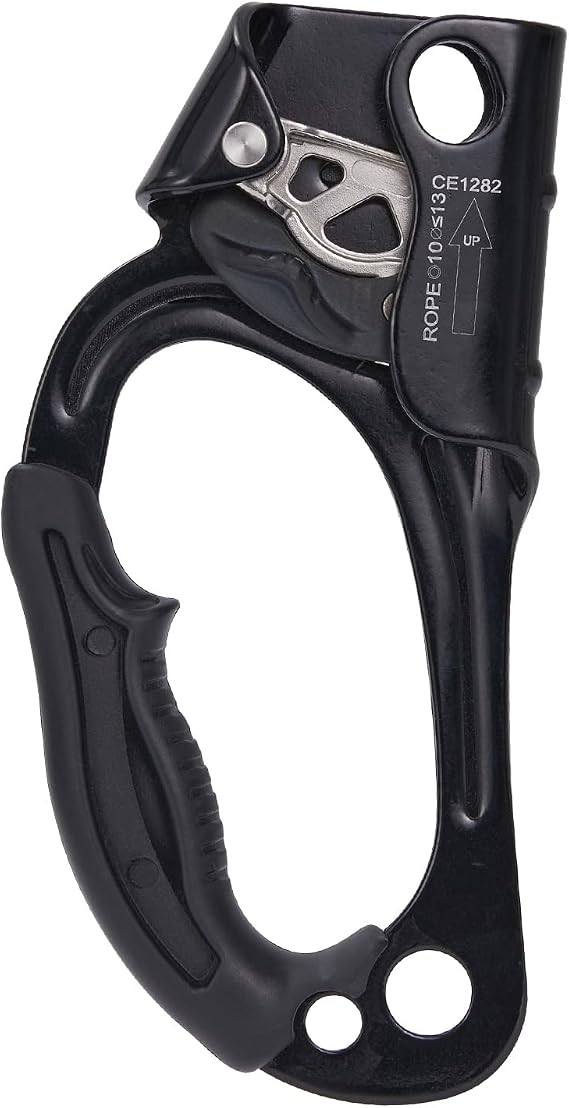 Hand Ascender, Rock Climbing Tree Arborist Rappelling Gear Equipment Rope Ascender Rope Clamp for 10~13MM Rope