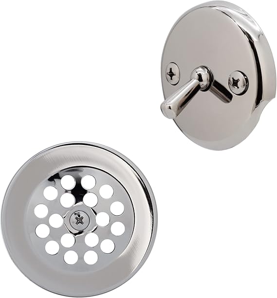 Westbrass Bath and Shower Waste with 2 Hole Overflow - Polished Chrome - A92-26