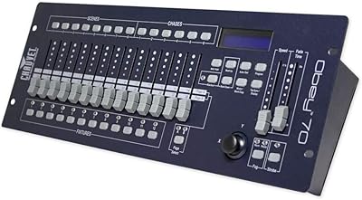 Chauvet DJ Obey 70 Universal Dmx 512 Controller With 384 Channels And Midi Compatibility  6 Rockville DJ DMX3P10FT 10 foot DMX lighting 3 pin XLR Female to Male DMX Cables