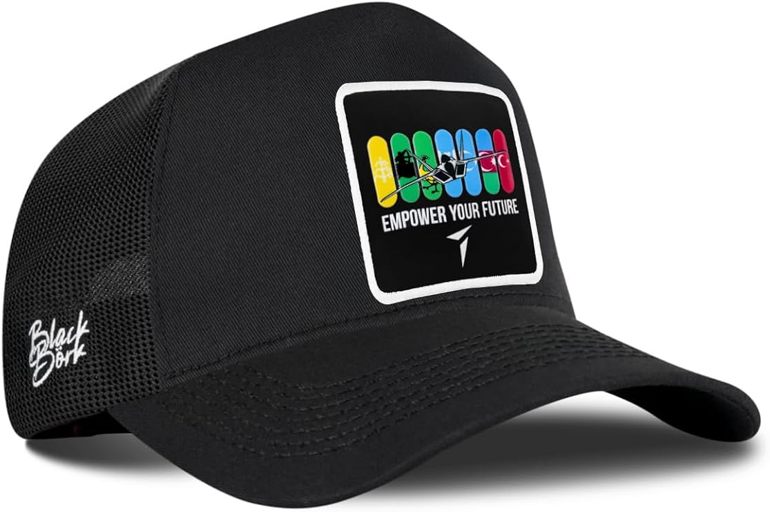 Kaan Lisanslı Siyah Trucker Şapka