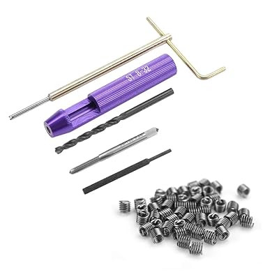 Respicefinem 8X Heli Coil Tool Inserts Heli Insert Tool 10 12. 06. 02. 0 50Pcs Stainless Steel Coiled Wire Helical Screw Thread Inserts Kit 8-UNC. Stainless Steel 8- Thread Coil
