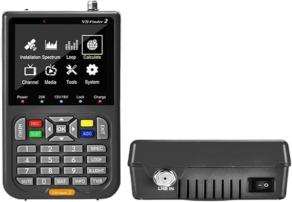 V8 Finder2 DVBS2 Satellite Meter Satellite Finder Better Than Freesat V8 Finder SATLINK WS-6906 6916 ST-5150 Ws-6933 Adapter Long Standby