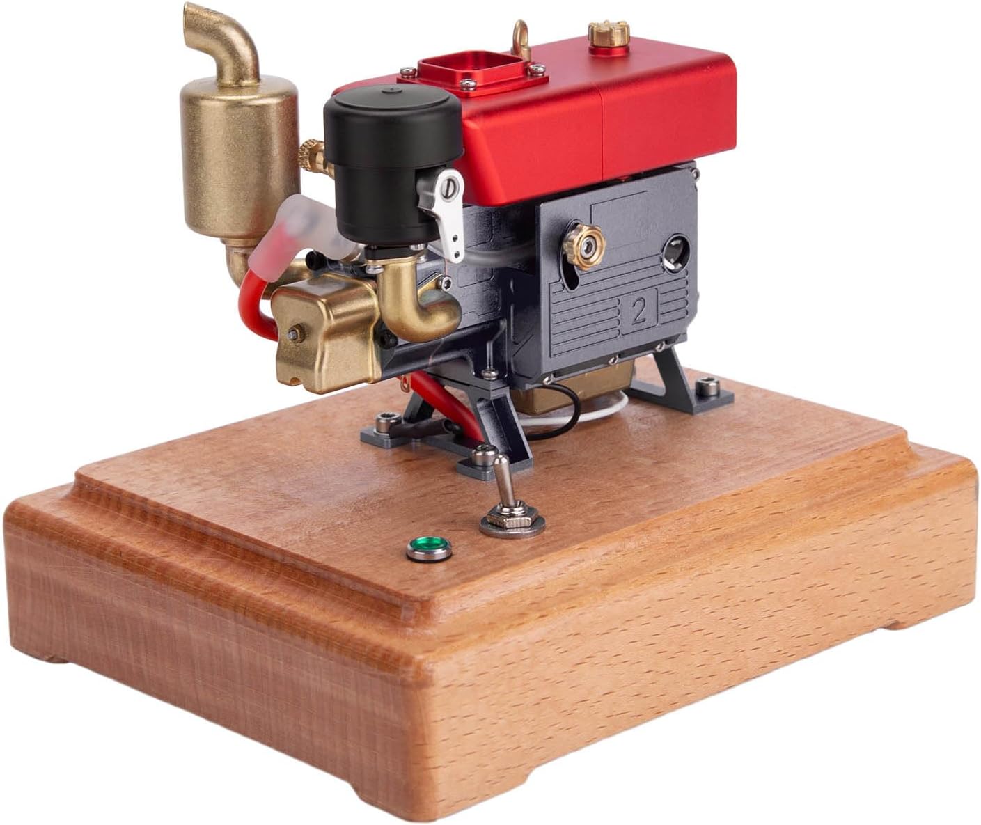 Metal Engine Set for Adults, Mini Single-Cylinder Four-Stroke Engine Model, Creative Science Experiment Toy Gift That Working