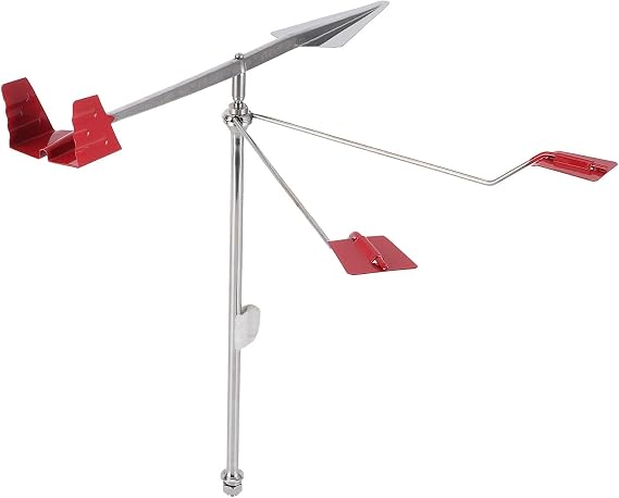 Metal Weather Vane Wind Direction Indicator 304 Stainless Steel for Sailing and Yachting Wind Direction Indication