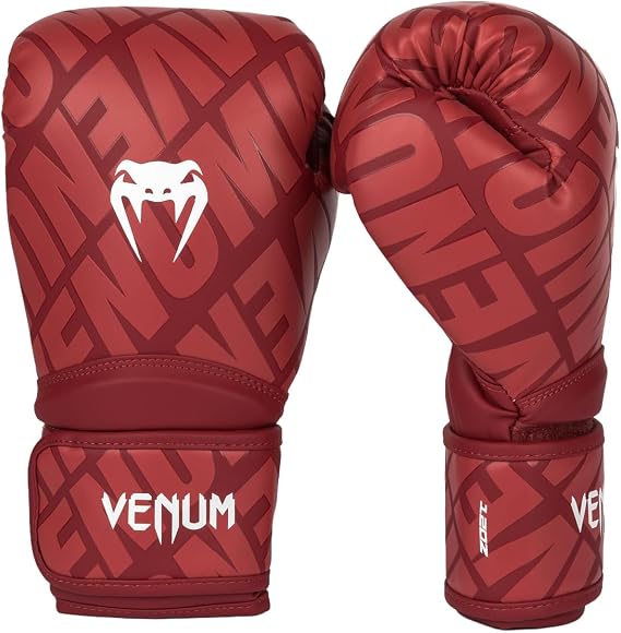Venum Contender 1.5 XT 3D Boxing Gloves - Cherry Red-White 10-Ounce