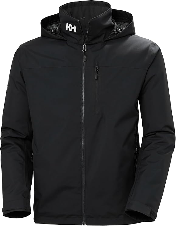 Helly Hansen Men's Crew Hooded Midlayer Waterproof Jacket Windproof Breathable Insulated Sailing Coat