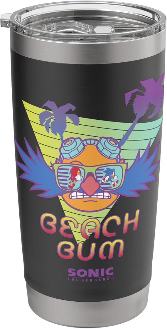Sonic the Hedgehog - "Beach Bum" Dr. Eggman Stainless Steel Insulated Tumbler
