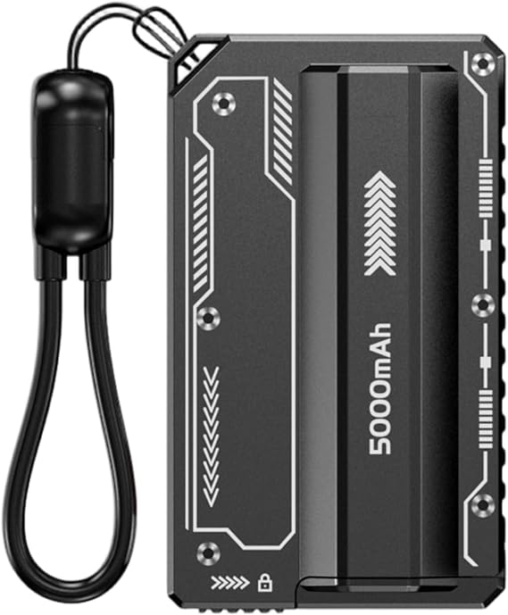 ljhnba 21700 Replaceable Battery Mobile Power Case with Build in Ejector Plug Without Battery for Outdoor Travel and Daily Use Storage Sleeve