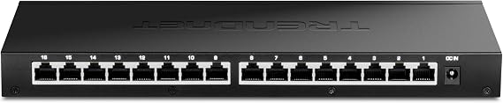 TRENDnet 16-Port Unmanaged 2.5G Desktop Network Ethernet Switch, TEG-S3160