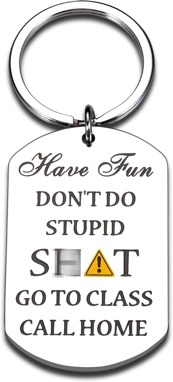 College Gifts for Students, School Supplies for Kids Boys Girls, Don't Do Stupid Shitkeychain, Cool Stuff for Teens, Back to School Supplies for 5th 6th 8th Grade, Dorm Room Essentials for Guys