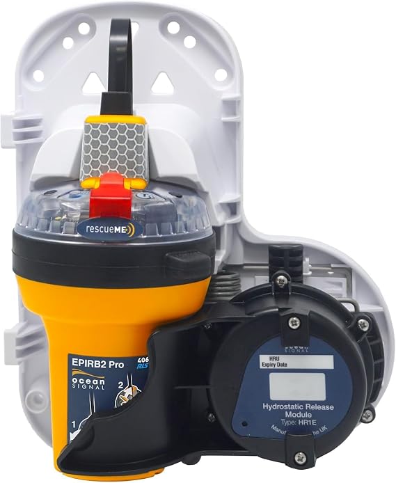 Ocean Signal RescueME EPIRB2 PRO CAT1 - Marine Safety Beacon, SOS, GPS, RLS | Global Emergency Beacon & GPS SOS - Hydrostatic Auto-Release Bracket, Global Coverage, Marine Safety, No Subscription