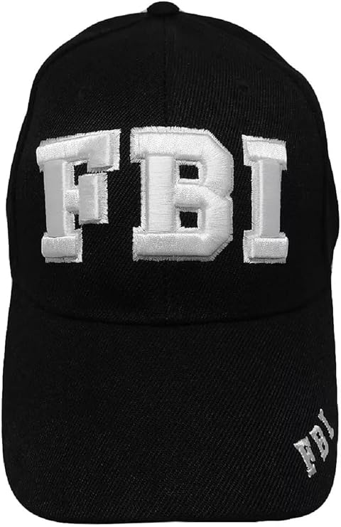 FBI Embroidered Adjustable HAT Black Ball Cap