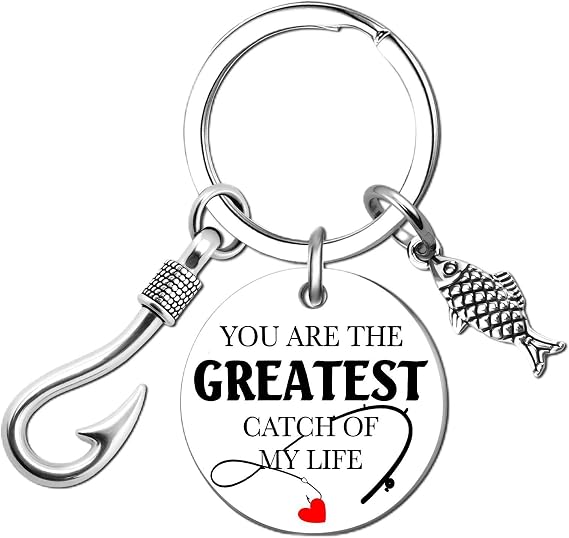 Fishing Keychain Gifts for Men Fish Keychain Fishing Accessories for Men