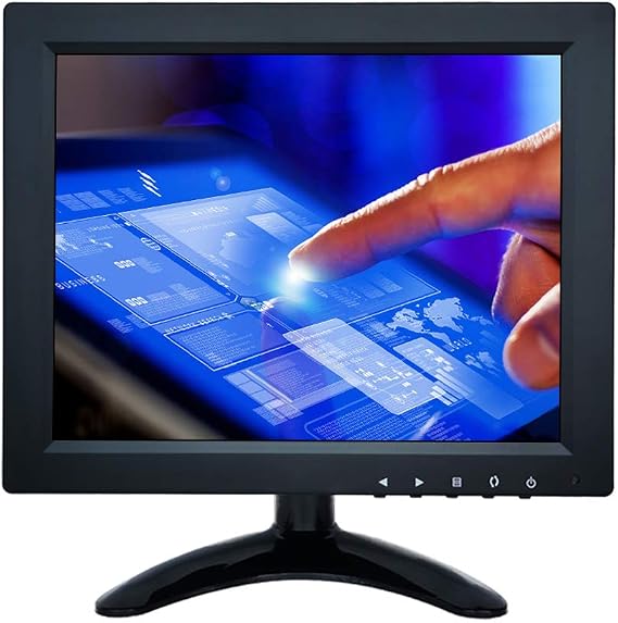 9.7" inch PC Display 1024x768 4:3 Full View IPS Screen HDMI-in VGA USB Small Portable Built-in Speaker Industrial Medical Driver Free Ten-Point Capacitive Touch LCD Screen Monitor W097PT-592C
