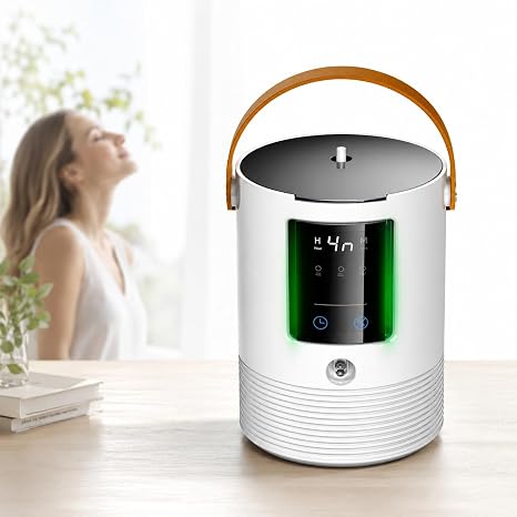 3-in-1 Hydrogen Inhalation Machine & Hydrogen Water Generator 240 mL/min, 99.996% Ultra-Pure Hydrogen, SPE/PEM Platinum Electrodes, 4-Hour Night Mode, Portable for Home, Travel, Car Use