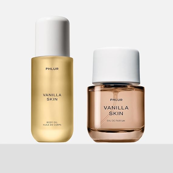 PHLUR Vanilla Skin Perfume (50 mL) + Body Oil (4 Oz) - Daily Ritual Duo