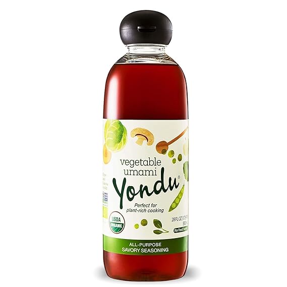 YONDU Organic Umami Seasoning Sauce: Replacement for Liquid Aminos, Fish Sauce, Soy Sauce. Non GMO, 100% Plant Based, Gluten Free (28 fl oz)