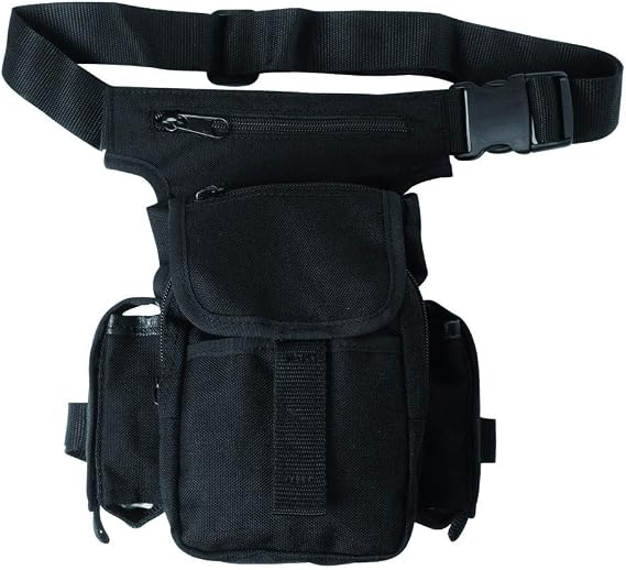 Multi Purpose Waist Hip Pack Shoulder Bag Belt Pouch Hiking Camping Travel Black