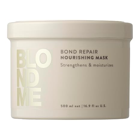 BlondMe Bond Repair Nourishing Mask for Blonde Hair | Intensive Hair Treatment | Adds Moisture and Softness |For Blonde, Lightened, Grey Hair