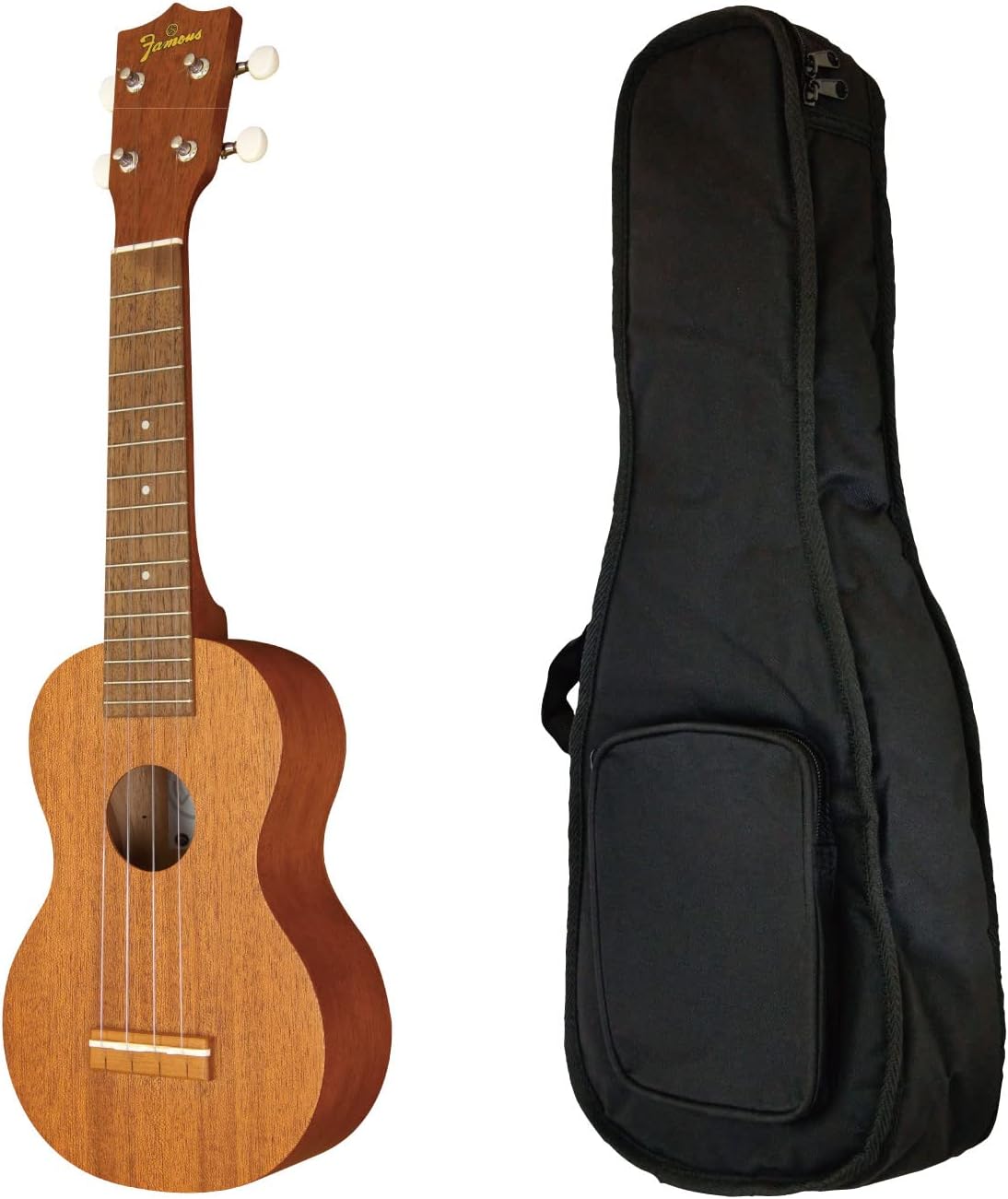 Soft Case SetFamous Ukulele FS-1G Soprano Size