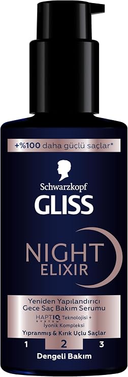 Gliss Night Elixir Restructuring Night Care Serum, 100ml