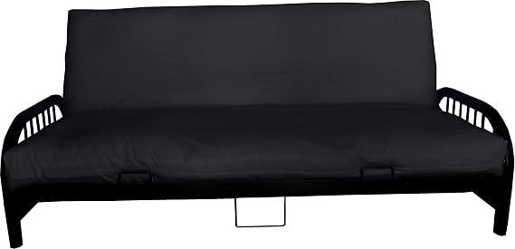 D&D Futon Furniture Futon Covers, Mattress Slipcovers, Polyester Poplin (Black, Twin (6))