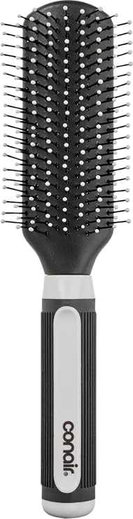 Conair Salon Results Detangling Hairbrush - For Men and Women, All Hair Types with Nylon Bristles