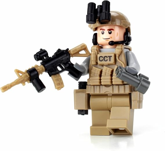 Battle Brick 1.6 Inches Tall CCT Air Force Special Operations Value Custom Minifigure | Genuine Military Minifig | Packaged in The USA | | Great Gift for Ages 8+ to Adult AFOL