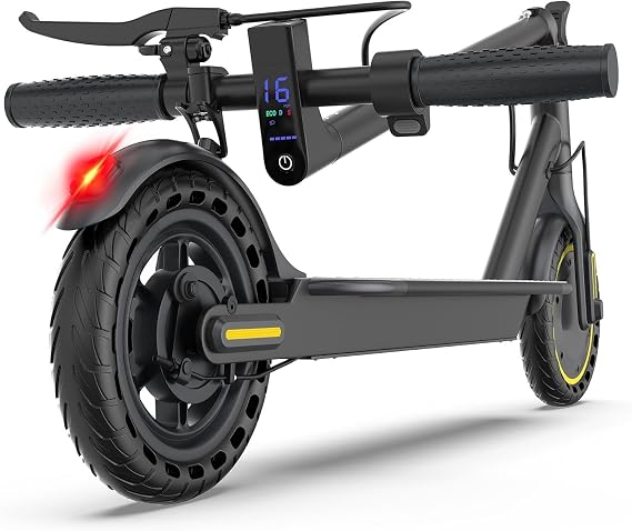 Maxshot Electric Scooter, 350W/500W Powerful Motor, 19-22 MPH Max Speed, 15-28 Miles Range, Foldable escooter with Dual Braking Systems, Smart APP