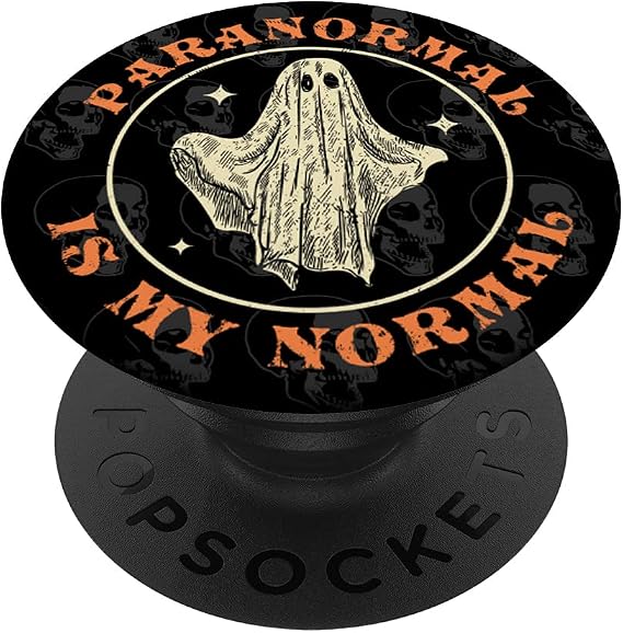 Paranormal is my Normal Investigator Ghost Hunter Halloween PopSockets Swappable PopGrip