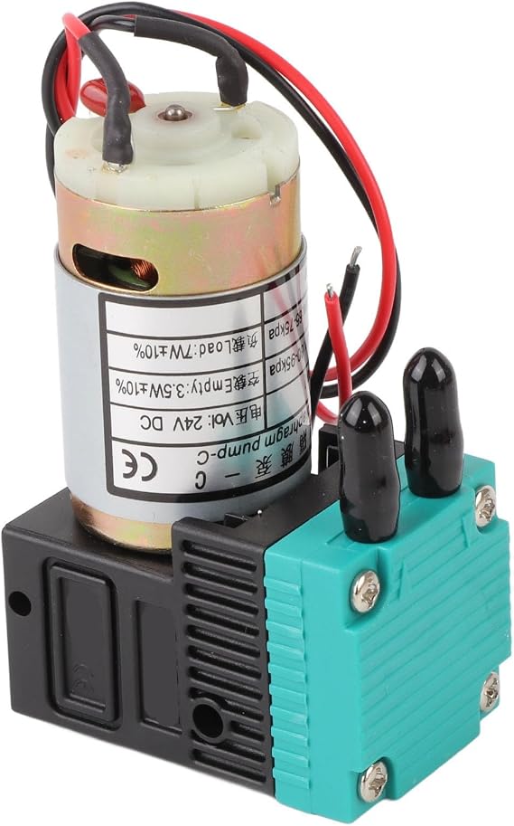 Small Ink Pump 7W 5mm OD, Professional Inkjet Printer Ink Pump, Fast Heat Dissipation DC24V Ink Pump with 5x3mm or 6x4mm Ink Pipe, Compatible for Multiple Brands Inkjet Printers