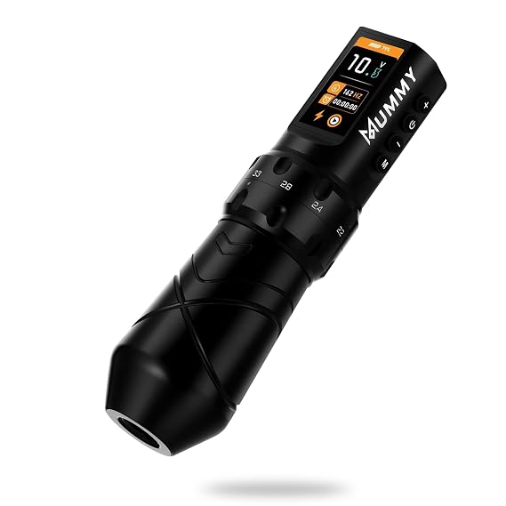 Mummy Sphinx Cordless Tattoo Pen, 2.4-4.2mm Stroke, OLED, 1800mAh