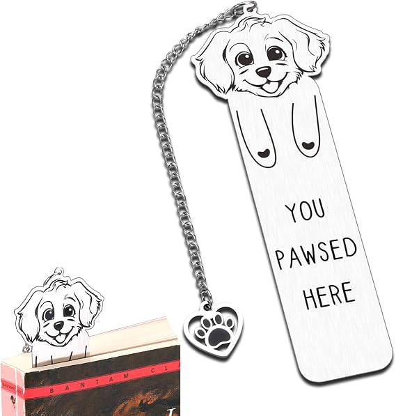 Golden Retriever Gifts Dog Bookmark Dog Lovers Gifts Bookmarks for Women Book Marks for Reading Kids Stocking Stuffers for Women Book Lovers Christmas Birthday Gifts for Mom Dad Bookish Gifts Bookworm