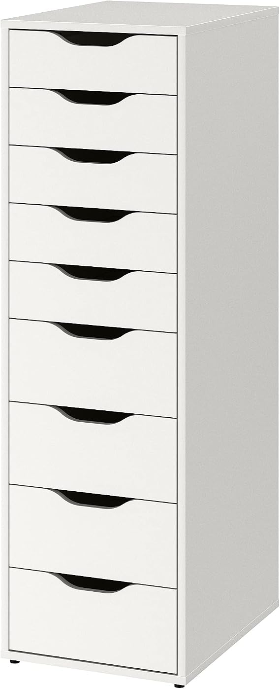 IKEA Alex Drawer Unit with 9 Drawers, 36x116 cm, White