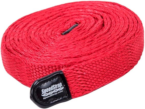SpeedStrap SuperStrap Weavable Recovery Tow Strap 1" x 20' - Heavy Duty 7,000lb Break Strength, Emergency Towing Rope for Offroad 4x4, Jeep, Car, SUV, ATV, Boat
