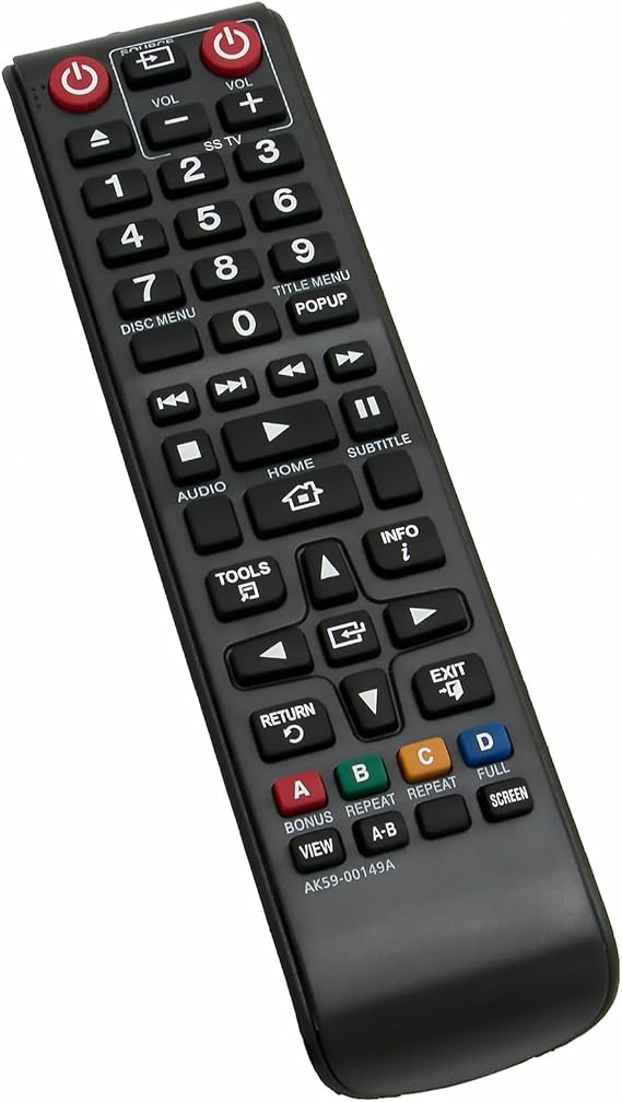 AK59-00149A Replacement Remote Control fit for Samsung BLU RAY DISC Player