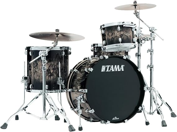 TAMA Starclassic Walnut/Birch 3 Piece Drum Set Shell Pack | 22 Inch Bass Drum and MC69 Single Tom Attachment Lacquer Finish