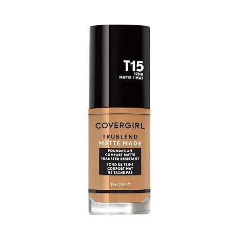 CoverGirl TruBlend Matte Made Liquid Foundation - T15 Golden Honey for Women Foundation