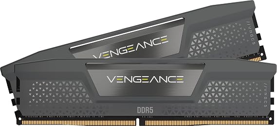 CORSAIR Vengeance DDR5 RAM 32GB (2x16GB) 6000MHz CL28 AMD EXPO Intel XMP iCUE Compatible Computer Memory Gray (CMK32GX5M2B6000Z28)