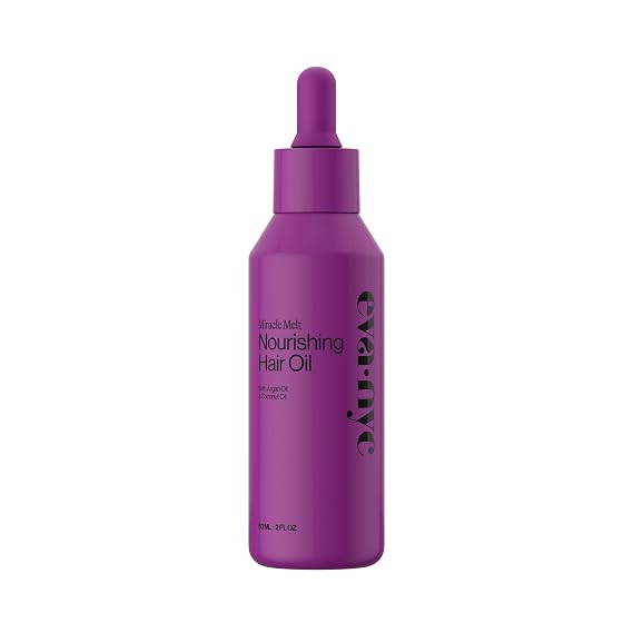 Eva NYC Quick Absorbing Hair & Body Oil - Coconut + Argan Oil - Lightweight Formula No Residue - Anti-Frizz for Smooth Shiny Hair - Dermatologist Tested Safe - Warm Vanilla Scent - Travel Size 2 fl oz