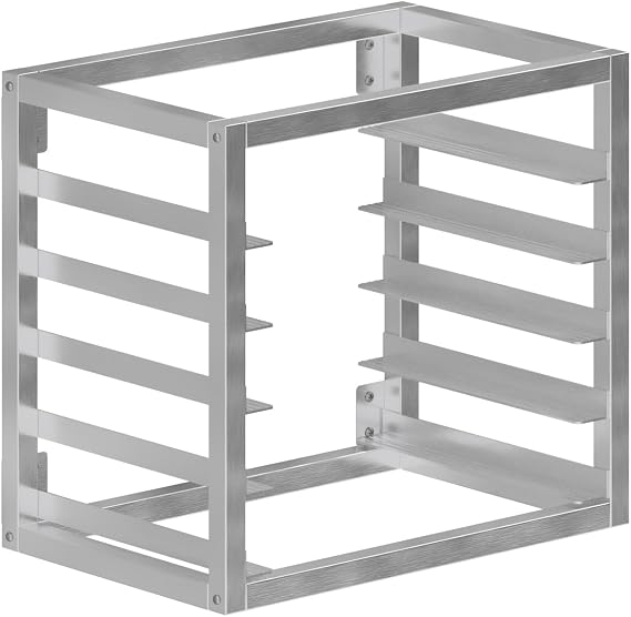 AmGood Wall Mounted Sheet Bun Pan Rack 21 x 13 x 18 | Fits 5 Pans | Aluminium | NSF