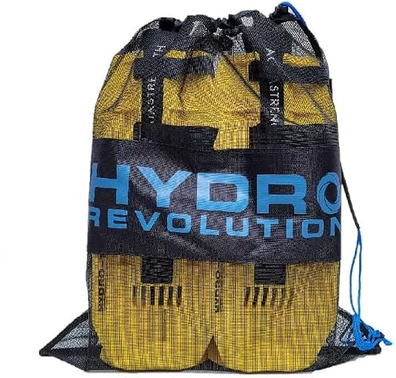 Hydrorevolution Oversized Mesh Cinch Bag - Rubberized Mesh and Durable Polyester