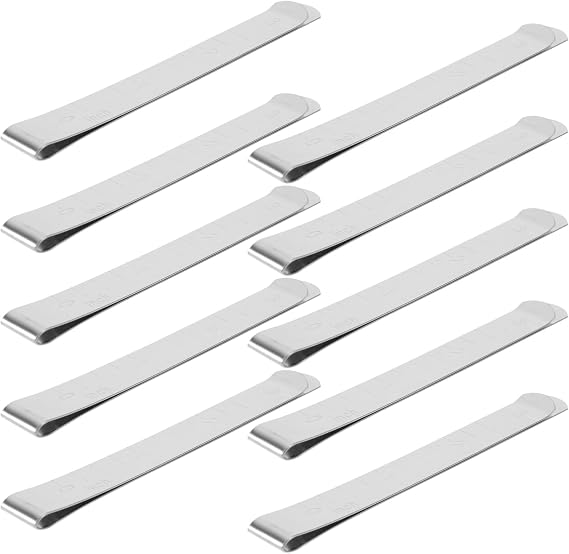 10Pcs Stainless Steel Candy Floss Clips Stabilizers for Machines Essential Accessories for Secure Mesh Installation and Support