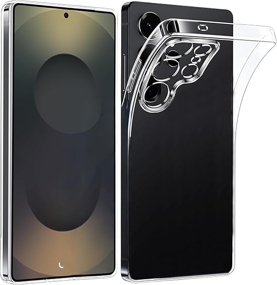 GGM GİYİM & AKSESUAR Şeffaf Silikon Kılıf Şok Emici Özellikli Full Kasa Koruma Sağlayan Şeffaf Kılıf Galaxy S25 Ultra ile Uyumlu